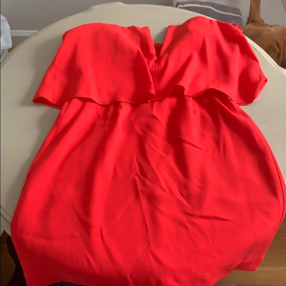 Bright Coral BCBG mini dress